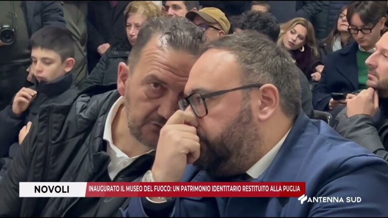 15 DIC 2025  NOVOLI(LE) INAUGURATO IL MUSEO DEL FUOCO UN PATRIMONIO IDENTITARIO RESTITUITO ALLA PUGL
