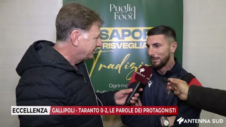 14 DICEMBRE 2025 – ECCELLENZA: GALLIPOLI – TARANTO 0-2, LE PAROLE DEI PROTAGONISTI