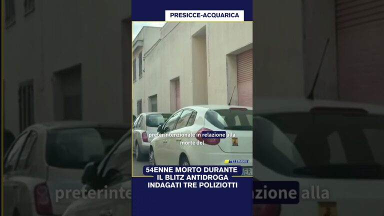 54enne morto durante il blitz antidroga, indagati tre poliziotti