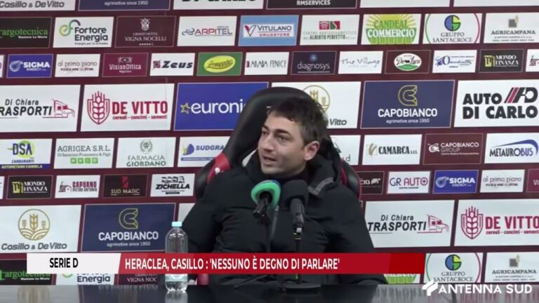 SERIE D, HERACLEA, CASILLO: ‘NESSUNO È DEGNO DI PARLARE’