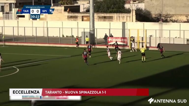 21 DICEMBRE 2025 – ECCELLENZA: TARANTO – NUOVA SPINAZZOLA 1-1