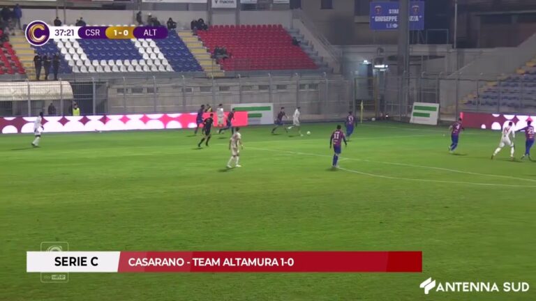21 DICEMBRE 2025 – SERIE C: CASARANO – TEAM ALTAMURA 1-0