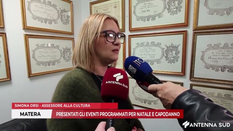 22 DICEMBRE 2025 – MATERA, PRESENTATI GLI EVENTI PROGRAMMATI PER NATALE E CAPODANNO