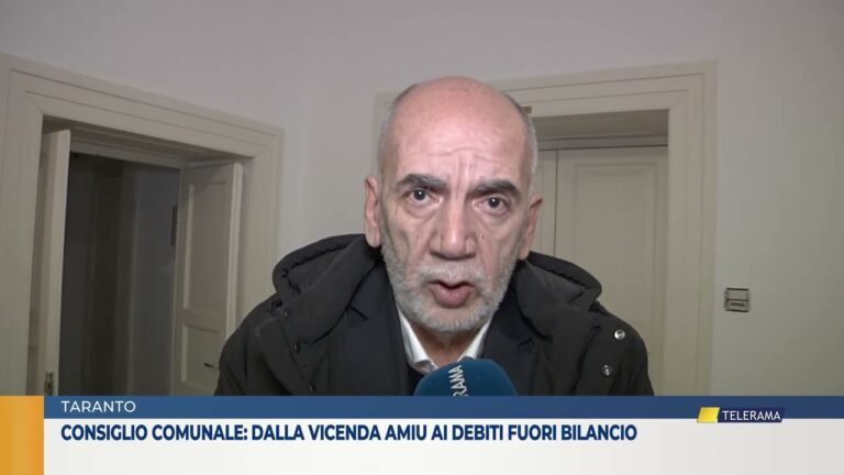 Taranto, consiglio comunale: dalla vicenda Amiu ai debiti fuori bilancio