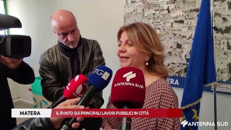 22 DICEMBRE 2025 – MATERA, IL PUNTO SUI PRINCIPALI LAVORI PUBBLICI IN CITTÁ