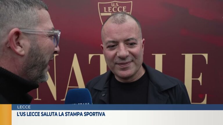 l’ US Lecce incontra la stampa per lo scambio di auguri