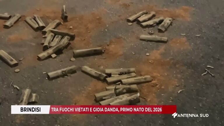 01 GENNAIO 2026    BRINDISI   TRA FUOCHI VIETATI E GIOIA DANDA, PRIMO NATO DEL 2026