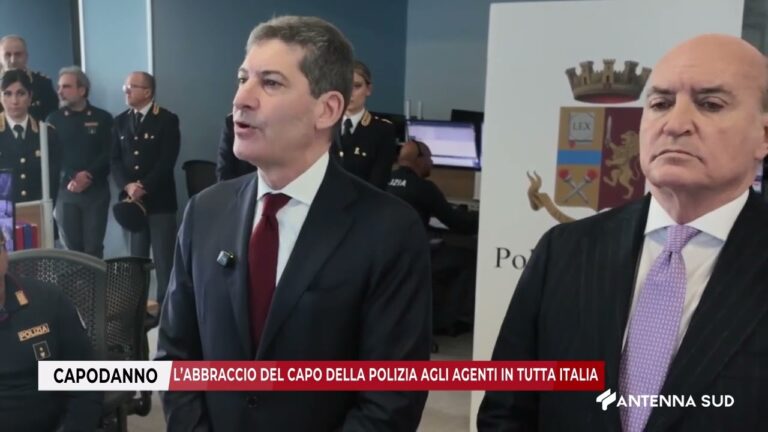 02 GENNAIO 2026   CAPODANNO   L’ABBRACCIO DEL CAPO DELLA POLIZIA AGLI AGENTI IN TUTTA ITALIA