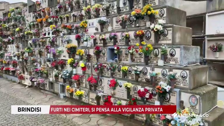 06 GENNAIO 2026   BRINDISI   FURTI NEI CIMITERI, SI PENSA ALLA VIGILANZA PRIVATA