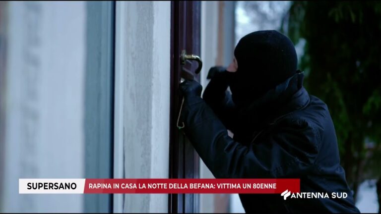 06 GENNAIO 2026 – SUPERSANO(LE) – RAPINA IN CASA LA NOTTE DELLA BEFANA: VITTIMA UN 80ENNE