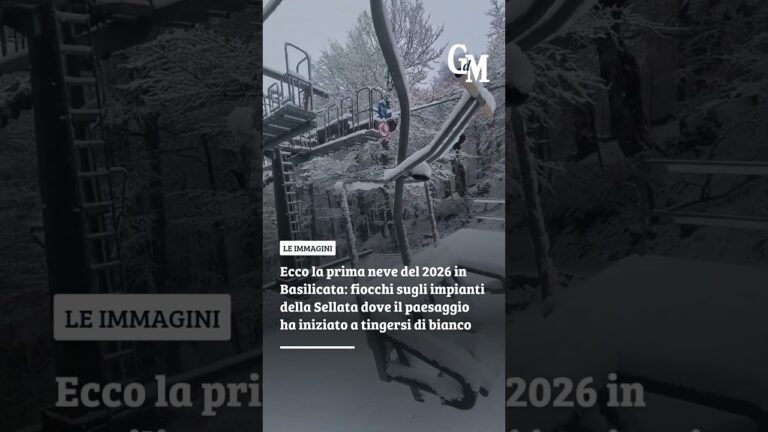 Prima #neve del 2026 in #Basilicata: fiocchi sugli impianti della #Sellata