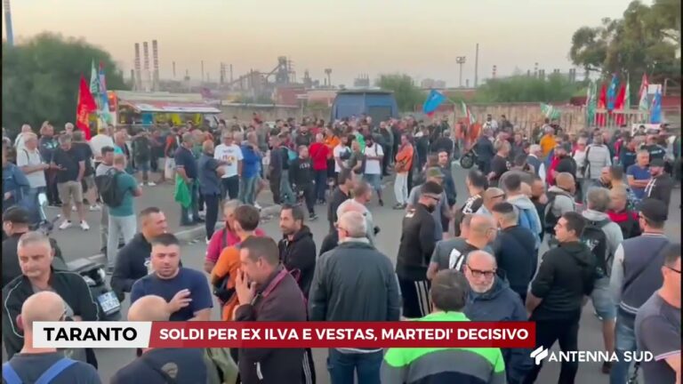 11 GENNAIO 2026   TARANTO    SOLDI PER EX ILVA E VESTAS, MARTEDI’ DECISIVO