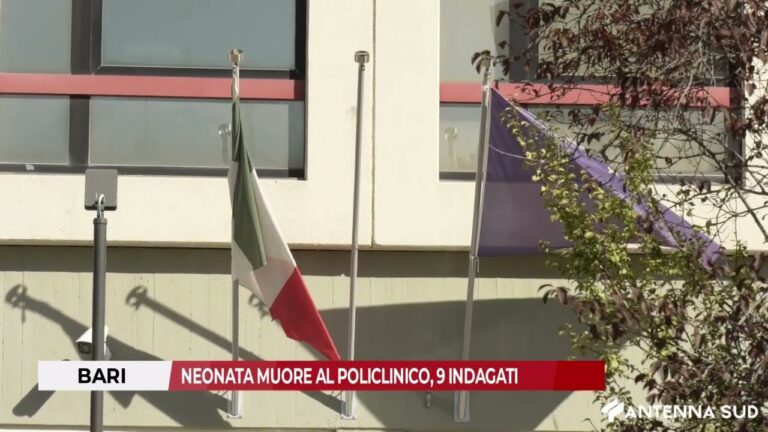 14 GENNAIO 2026 – BARI: NEONATA MUORE AL POLICLINICO, 9 INDAGATI