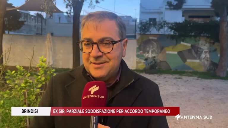 14 GENNAIO 2026   BRINDISI   EX SIR, PARZIALE SODDISFAZIONE PER ACCORDO TEMPORANEO