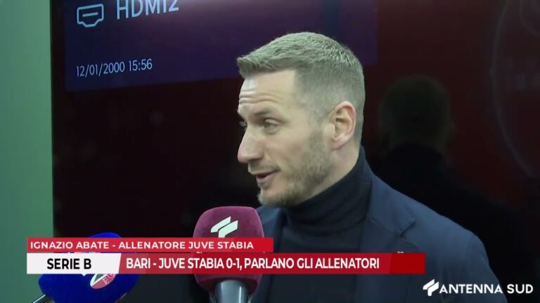 17 GENNAIO 2026 – SERIE B: BARI – JUVE STABIA 0-1, PARLANO GLI ALLENATORI