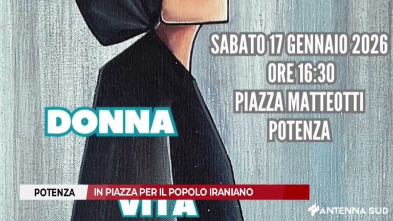 18 GENNAIO 2026 – POTENZA, IN PIAZZA PER IL POPOLO IRANIANO