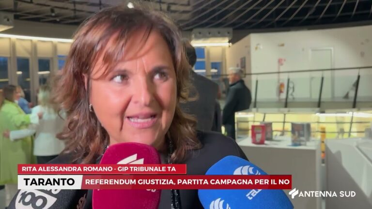17 GENNAIO 2026   TARANTO   REFERENDUM GIUSTIZIA, PARTITA CAMPAGNA PER IL NO