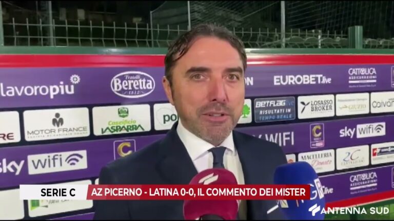 18 GENNAIO 2026 – SERIE C: AZ PICERNO – LATINA 0-0, IL COMMENTO DEI MISTER