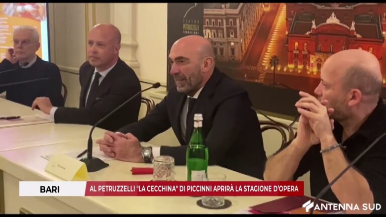 19 GENNAIO 2026 – BARI:AL PETRUZZELLI “LA CECCHINA” DI PICCINNI APRIRÀ LA STAGIONE D’OPERA