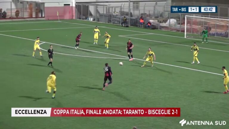 22 GENNAIO 2026 –  ECCELLENZA COPPA ITALIA, FINALE ANDATA: TARANTO – BISCEGLIE 2 -1