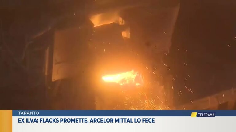 Taranto, Ex Ilva: Flacks promette, Arcelor Mittal lo fece