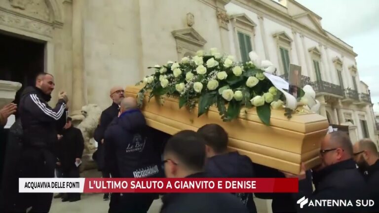 22 GENNAIO 2025 – ACQUAVIVA DELLE FONTI   L’ULTIMO SALUTO A GIANVITO E DENISE