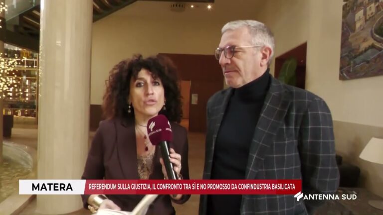 24 GENNAIO IN DIRETTA DA MATERA – REFERENDUM SULLA GIUSTIZIA, IL CONFRONTO TRA SÌ E NO