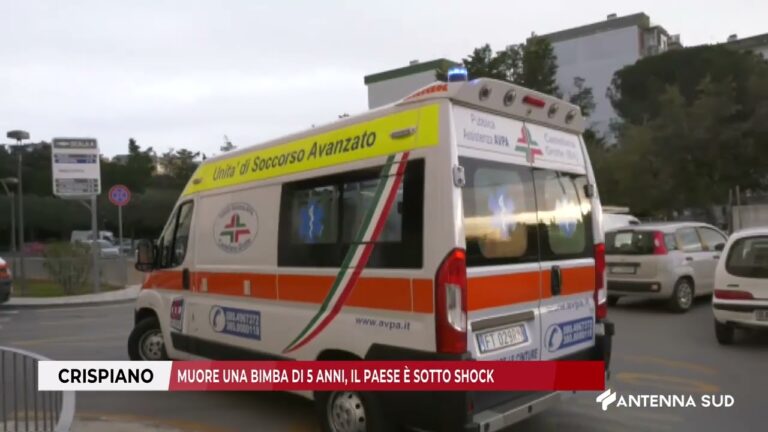 23 GENNAIO 2026   CRISPIANO   MUORE UNA BIMBA DI 5 ANNI, IL PAESE È SOTTO SHOCK