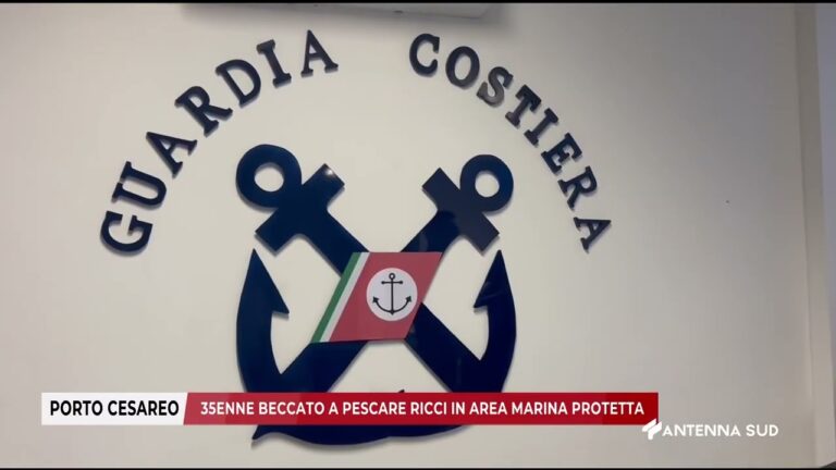 24 GENNAIO 2026 – PORTO CESAREO (LE) – 35ENNE BECCATO A PESCARE RICCI IN AREA MARINA PROTETTA