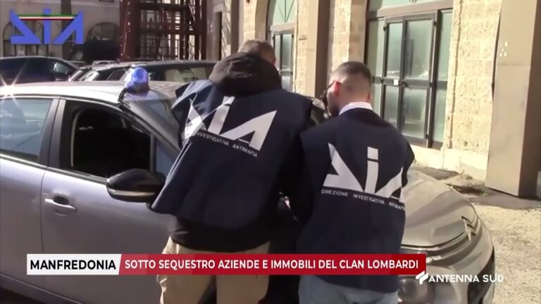 27 GENNAIO 2026   MANFREDONIA   SOTTO SEQUESTRO AZIENDE E IMMOBILI DEL CLAN LOMBARDI