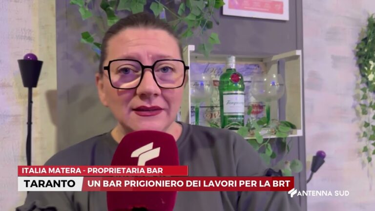 28 GENNAIO 2026 – TARANTO – UN BAR PRIGIONIERO DEI LAVORI PER LA BRT