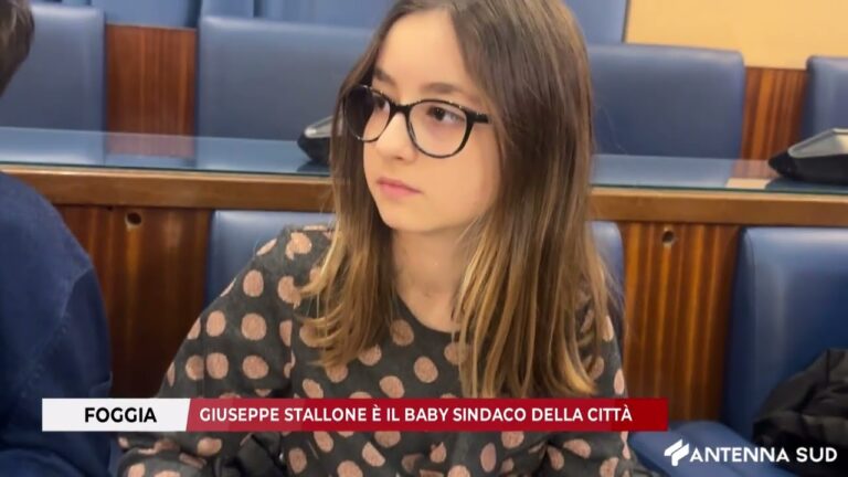 28 GENNAIO 2026- FOGGIA, GIUSEPPE STALLONE È IL BABY SINDACO DELLA CITTÀ