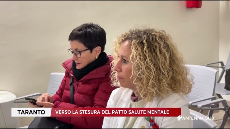 30 GENNAIO 2026 – TARANTO – VERSO LA STESURA DEL PATTO SALUTE MENTALE