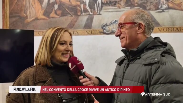 02 FEBBRAIO 2026 – FRANCAVILLA FONTANA(BR) – NEL CONVENTO DELLA CROCE RIVIVE UN ANTICO DIPINTO