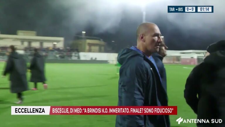 3 FEBBRAIO 2026 – ECCELLENZA BISCEGLIE, DI MEO: “A BRINDISI K.O. IMMERITATO. FINALE SONO FIDUCIOSO