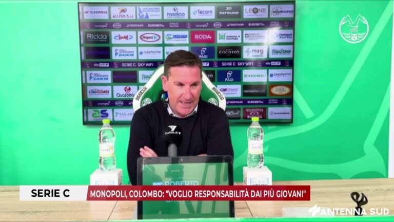 5 FEBBRAIO 2026 – SERIE C: MONOPOLI, COLOMBO: “VOGLIO RESPONSABILITÀ DAI PIÙ GIOVANI”
