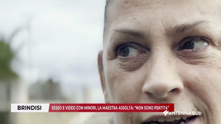 05 FEBBRAIO 2026   BRINDISI   SESSO E VIDEO CON MINORI, LA MAESTRA ASSOLTA; ”NON SONO PENTITA”