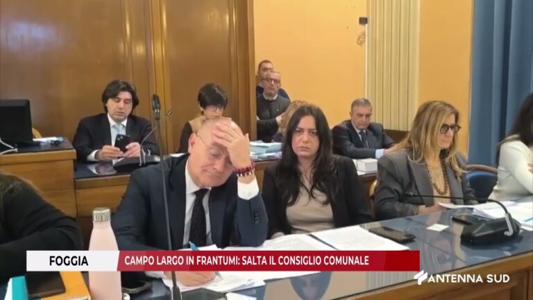 06 FEBBRAIO 2026   FOGGIA   CAMPO LARGO IN FRANTUMI   SALTA IL CONSIGLIO COMUNALE