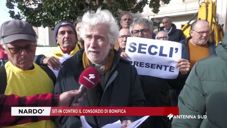 06 FEBBRAIO 2026 – NARDO'(LE) – SIT-IN CONTRO IL CONSORZIO DI BONIFICA