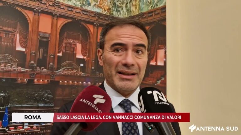 6 FEBBRAIO 2026 – ROMA: SASSO LASCIA LA LEGA. CON VANNACCI COMUNANZA DI VALORI