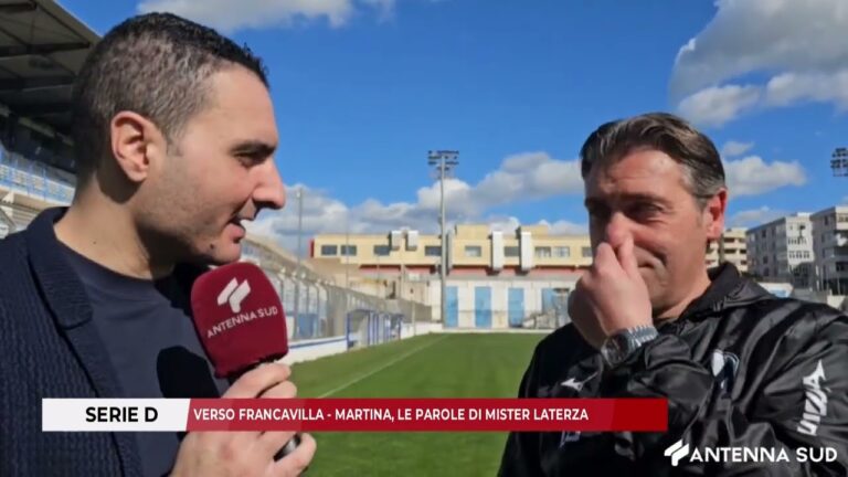 7 FEBBRAIO 2026 – SERIE D: VERSO FRANCAVILLA – MARTINA, LE PAROLE DI MISTER LATERZA