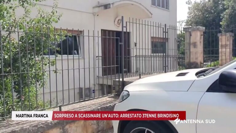 07 FEBBRAIO 2026   MARTINA FRANCA TA   SORPRESO A SCASSINARE UN’AUTO; ARRESTATO 37ENNE BRINDISINO