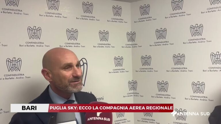 07 FEBBRAIO 2026 – BARI – PUGLIA SKY; ECCO LA COMPAGNIA AEREA REGIONALE