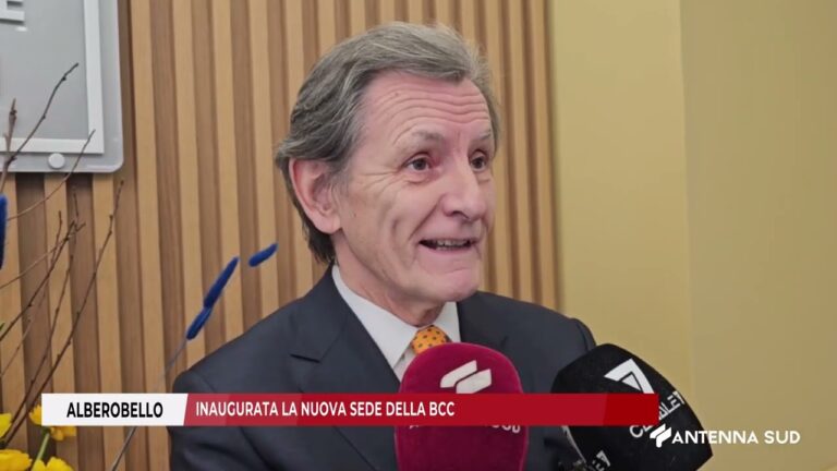 08 FEBBRAIO   ALBEROBELLO   INAUGURATA LA NUOVA SEDE DELLA BCC