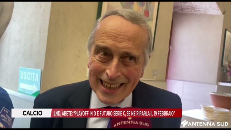 09 FEBBRAIO 2026 -CALCIO  LND, ABETE “PLAYOFF IN D E FUTURO SERIE C, SE NE RIPARLA IL 19 FEBBRAIO”