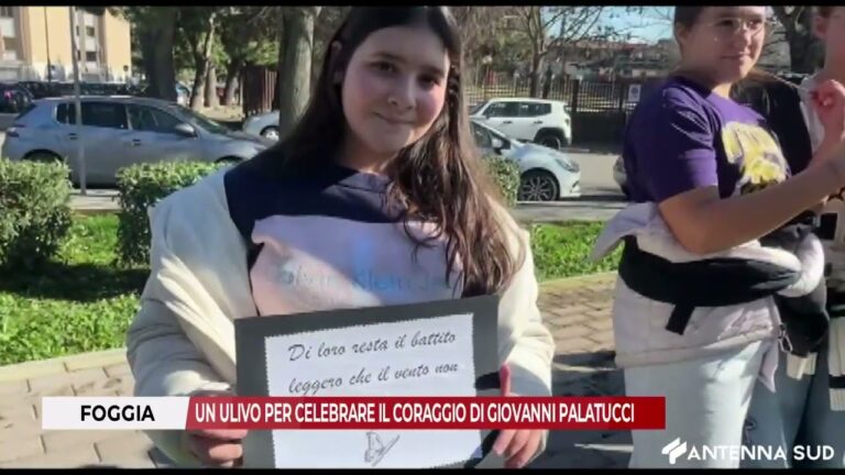 10 FEBBRAIO 2026 – FOGGIA, UN ULIVO PER CELEBRARE IL CORAGGIO DI GIOVANNI PALATUCCI