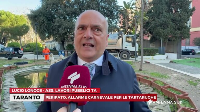 10 FEBBRAIO 2026 – TARANTO – PERIPATO, ALLARME CARNEVALE PER LE TARTARUGHE