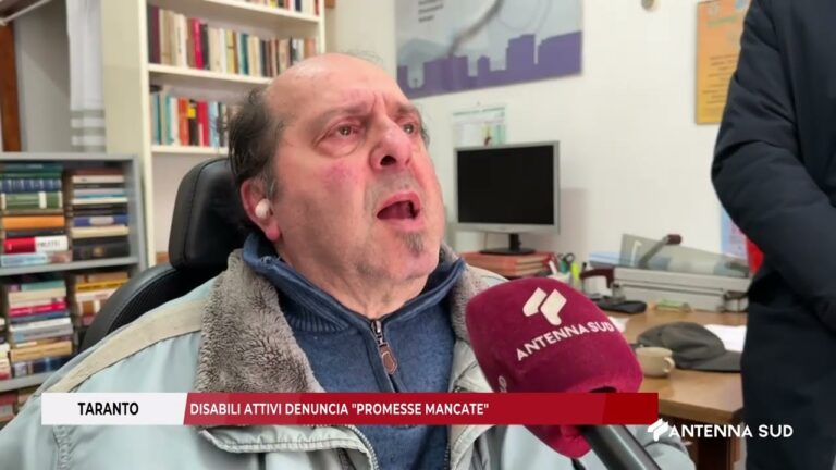 10 FEBBRAIO 2026   TARANTO DISABILI ATTIVI DENUNCIA “PROMESSE MANCATE”