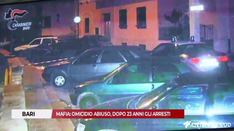 10 FEBBRAIO 2026 – BARI: MAFIA,OMICIDIO ABIUSO, DOPO 23 ANNI GLI ARRESTI