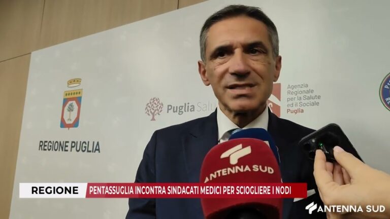10 FEBBRAIO 2026 – REGIONE: PENTASSUGLIA INCONTRA SINDACATI MEDICI PER SCIOGLIERE I NODI